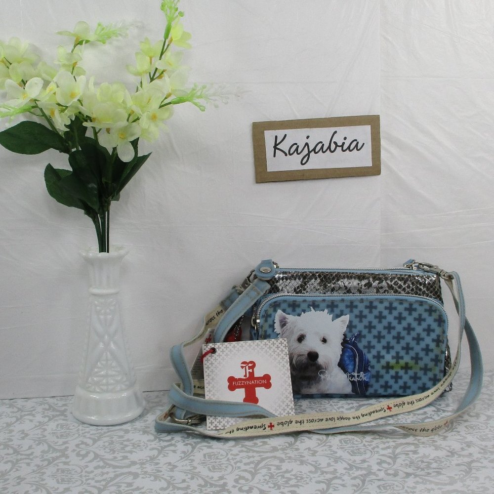 FUZZY NATION Crossbody Wallet/Wristlet NWT